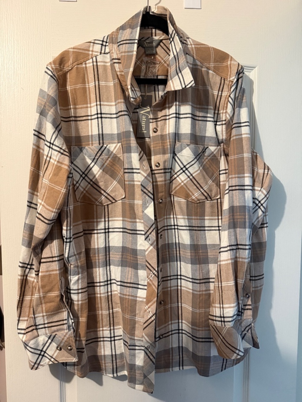 100% cotton flannel button up shirt